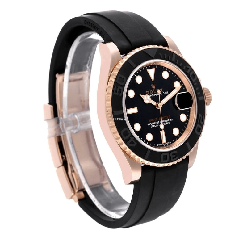 Rolex,Yacht-Master 40mm,40mm,Rose Gold,Black,Automatic,Day,48hours,116655,116655-OYSTERFLEX BRACELET