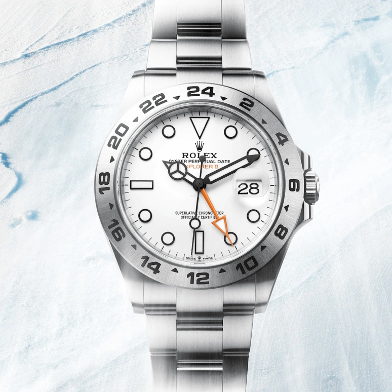 Rolex,Explorer II 42mm,42mm,Stainless Steel,White,Automatic,Day,Dule Time,226570,226570-0001