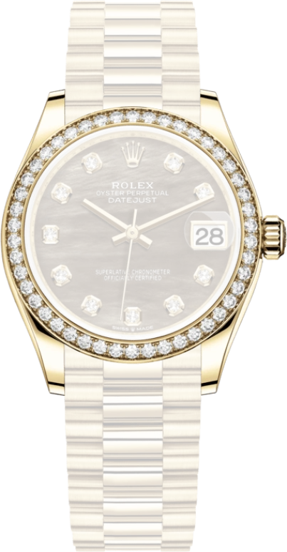 Rolex,Datejust 31 31mm,31mm,Yellow Gold,Black,Automatic,Day,55hours,278288RBR,278288RBR-0032