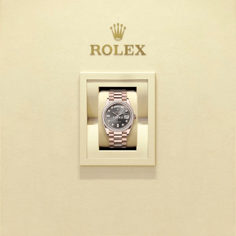 Rolex,Day-Date 36 36mm,36mm,Everose Gold,Stone Gray,Automatic,Date,Day,128395TBR,128395TBR-0012