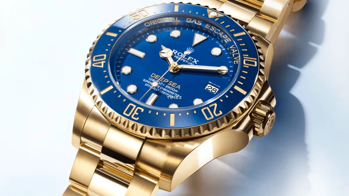 Rolex,Deepsea 44mm,44mm,Yellow Gold,Blue,Automatic,Day,70hours,136668LB,136668LB-0001
