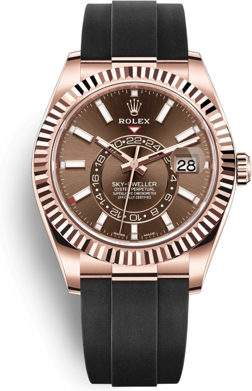 Rolex,Sky-Dweller 42mm,42mm,Rose Gold,Brown,Automatic,Annual Calendar,Month,Date,326235,326235-0005