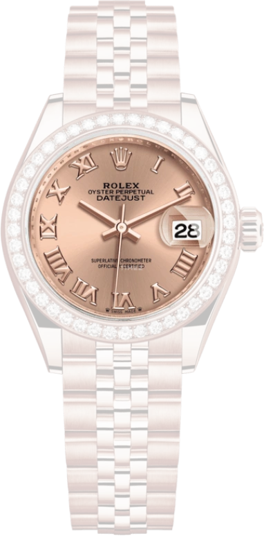 Rolex,Lady-Datejust 28mm,28mm,Rose Gold,Pink,Rose Gold,Automatic,Day,55hours,279135RBR,279135RBR-0028