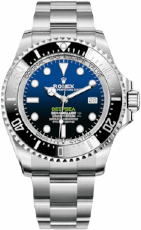 Rolex,Deepsea 44mm,44mm,Oystersteel,Blue,Black,Gradient,Automatic,Day,70hours,136660,136660-0003