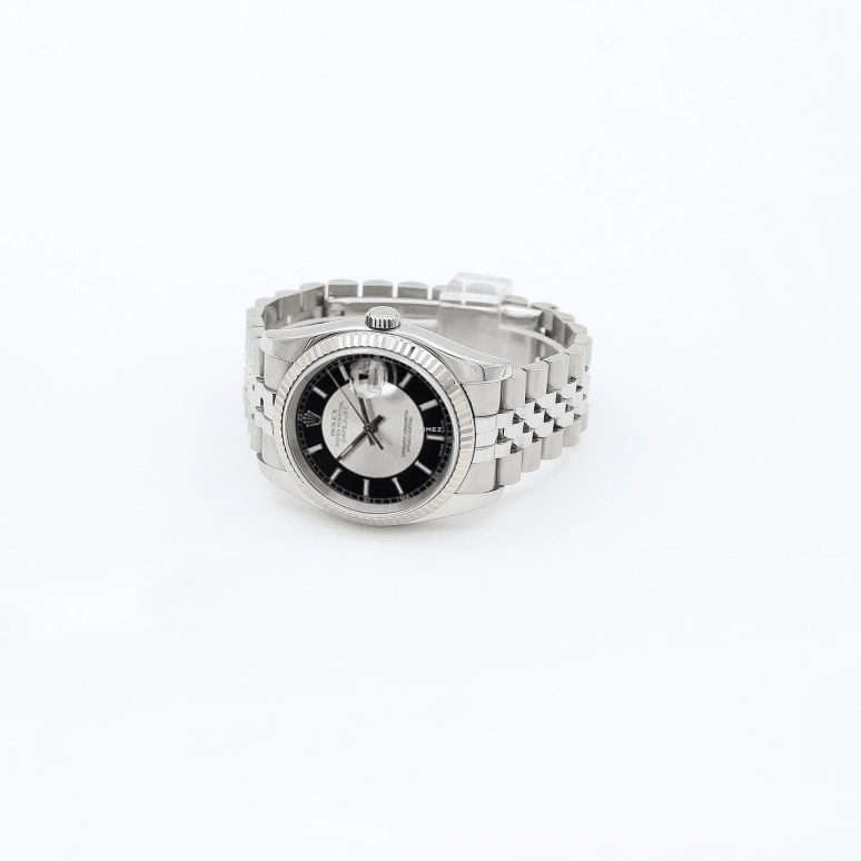 Rolex,Datejust 36 36mm,36mm,Stainless Steel,Silver,Black,Automatic,Day,48hours,116234 Tuxedo Black Jubilee