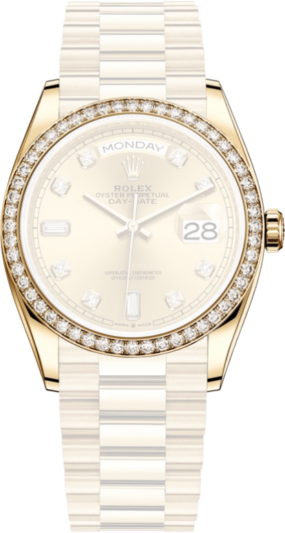 Rolex,Day-Date 36 36mm,36mm,Yellow Gold,Champagne,Automatic,Date,Day,128348RBR,128348RBR-0008