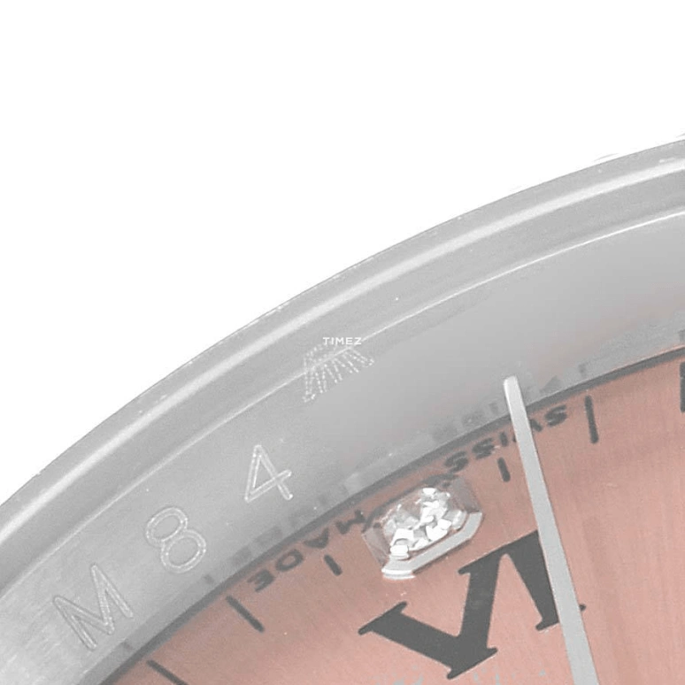 Rolex,Oyster Perpetual 36mm,36mm,White Gold,Oystersteel,Pink,Automatic,48hours,In-house Caliber,116034,116034-0009