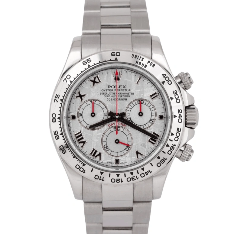 Rolex,Daytona 40mm,40mm,White Gold,White,Automatic,Chronograph,72hours,116509,116509-METEORITE