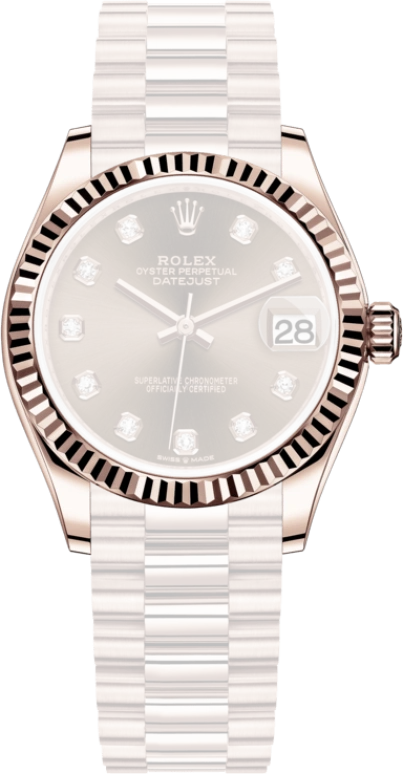Rolex,Datejust 31 31mm,31mm,Rose Gold,Brown,Automatic,Day,55hours,278275,278275-0010