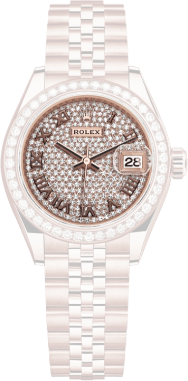 Rolex,Lady-Datejust 28mm,28mm,Everose Gold,Silver,Rose Gold,Automatic,Day,55hours,279135RBR,279135RBR-0022