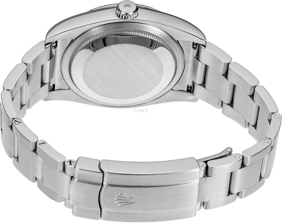 Rolex,Oyster Perpetual 36mm,36mm,White Gold,Stainless Steel,Black,Automatic,48hours,In-house Caliber,116034,116034-0008