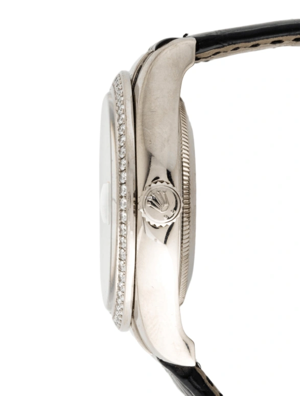 Rolex,Lady-Datejust 36mm,36mm,White Gold,Silver,Automatic,Day,48hours,116189,116189-LFCZEA