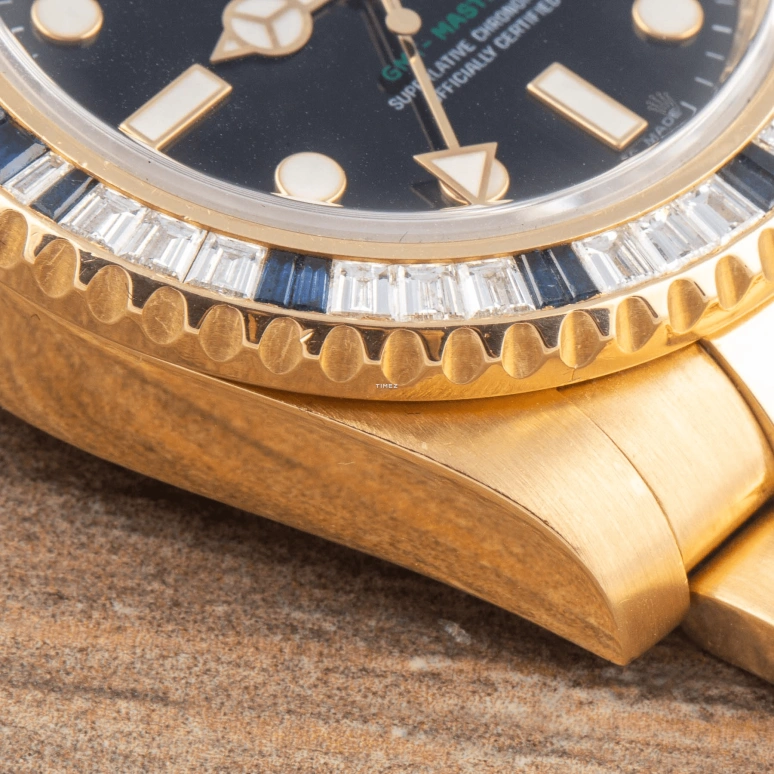 Rolex,GMT-Master II 40mm,40mm,Yellow Gold,Black,Automatic,Day,Dule Time,116748SA