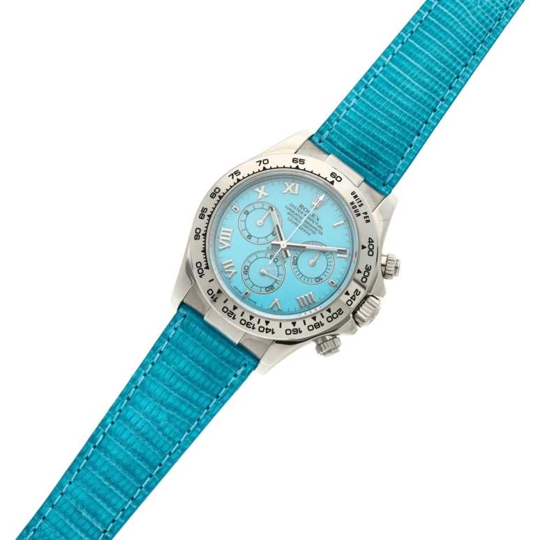 Rolex,Daytona 40mm,40mm,White Gold,Sky Blue,Blue,Automatic,Chronograph,72hours,116519 Turquoise
