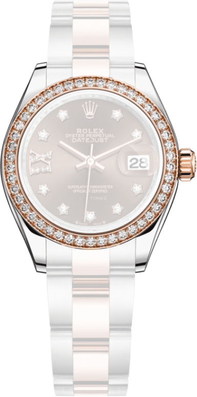 Rolex,Lady-Datejust 28mm,28mm,Everose Gold,Oystersteel,Brown,Automatic,Day,55hours,279381RBR,279381RBR-0004