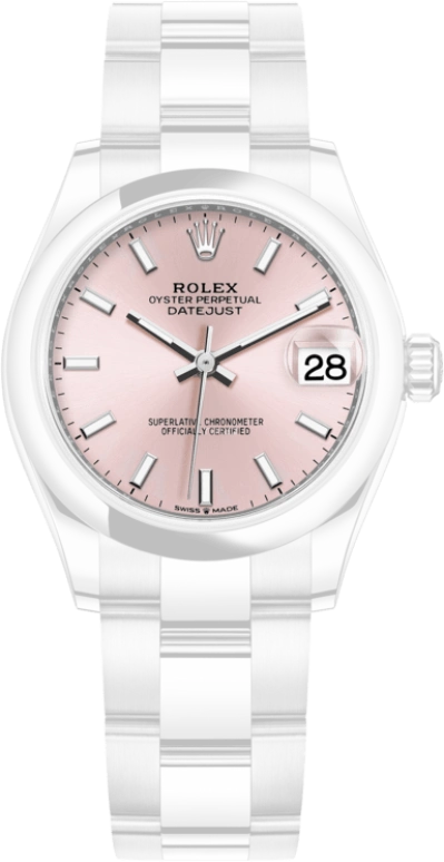 Rolex,Datejust 31 31mm,31mm,Stainless Steel,Pink,Automatic,Day,55hours,278240,278240-0007