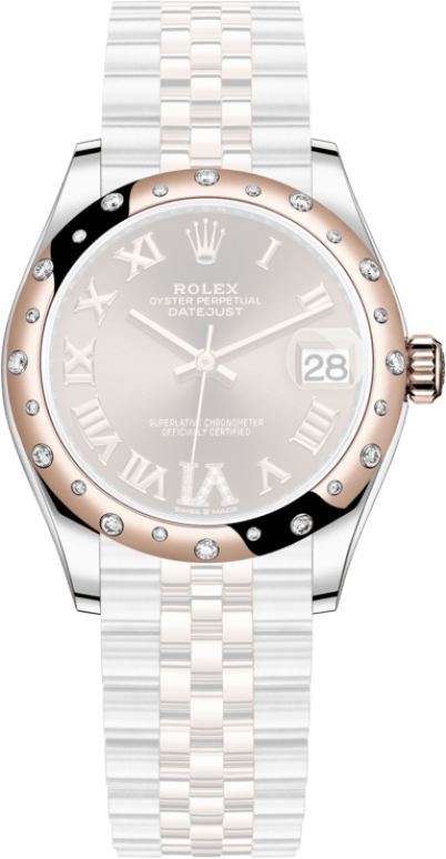 Rolex,Datejust 31 31mm,31mm,Rose Gold,Stainless Steel,Brown,Automatic,Day,55hours,278341RBR,278341RBR-0004