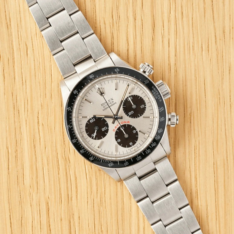 Rolex,Daytona 37mm,37mm,Stainless Steel,White,Handwound,Chronograph,48hours,6263,6263-Silver Big Red