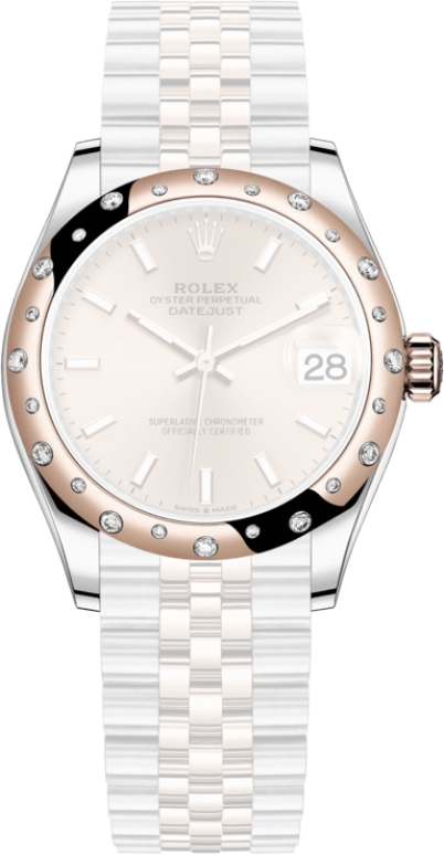 Rolex,Datejust 31 31mm,31mm,Rose Gold,Stainless Steel,Rose,Automatic,Day,55hours,278341RBR,278341RBR-0010