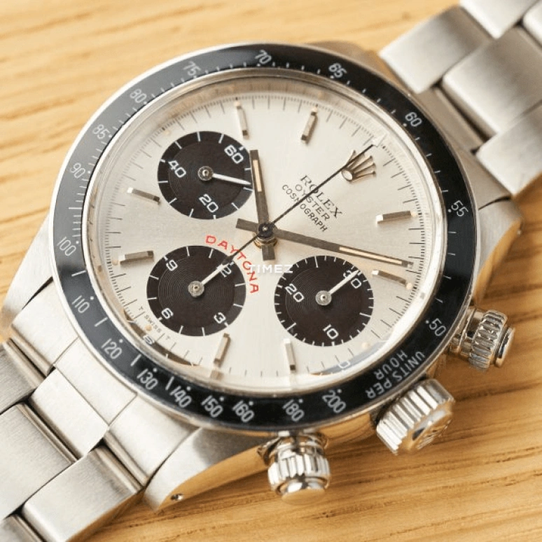 Rolex,Daytona 37mm,37mm,Stainless Steel,White,Handwound,Chronograph,48hours,6263,6263-Silver Big Red
