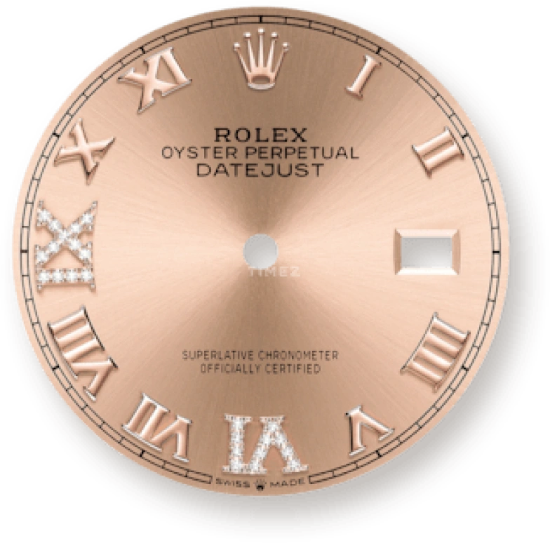 Rolex,Datejust 36 36mm,36mm,Rose Gold,Stainless Steel,Rose,Automatic,Day,70hours,126231,126231-0027