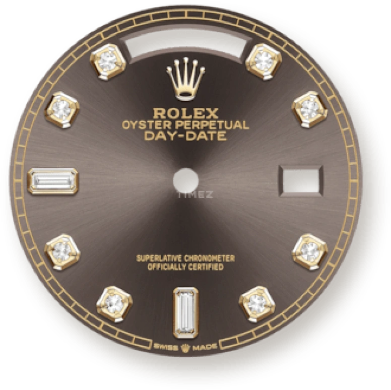 Rolex,Day-Date 36 36mm,36mm,Yellow Gold,Grey,Automatic,Date,Day,128348RBR,128348RBR-0005