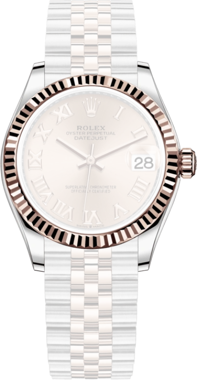 Rolex,Datejust 31 31mm,31mm,Rose Gold,Stainless Steel,Rose Gold,Automatic,Day,55hours,278271,278271-0006