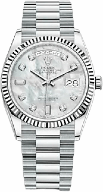 Rolex,Day-Date 36 36mm,36mm,Platinum,Pink,Automatic,Date,Day,128236,128236-0002