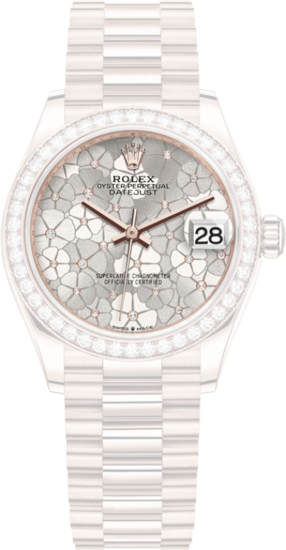 Rolex,Datejust 31 31mm,31mm,Rose Gold,Silver,Automatic,Day,55hours,278285RBR,278285RBR-0036