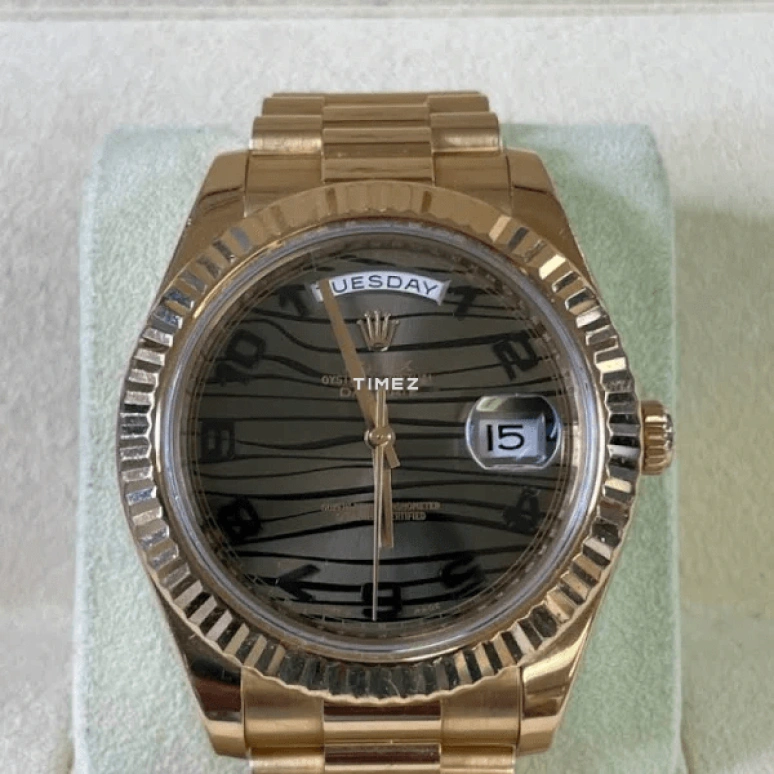 Rolex,Day-Date 36 41mm,41mm,Rose Gold,Coffee,Automatic,Date,Day,218235,218235-83215A-01