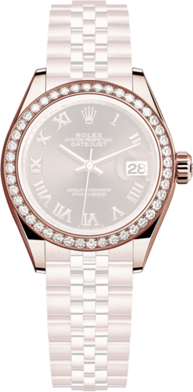 Rolex,Lady-Datejust 28mm,28mm,Everose Gold,Brown,Automatic,Day,55hours,279135RBR,279135RBR-0012