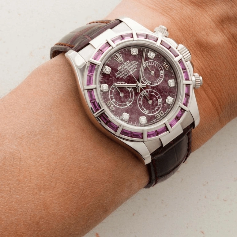 Rolex,Daytona 40mm,40mm,White Gold,Red,Automatic,Chronograph,72hours,116589SALV Ruby