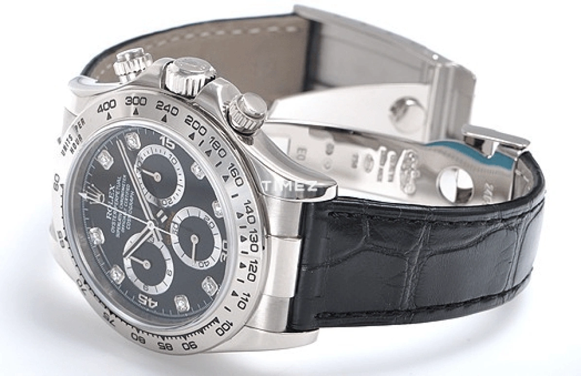 Rolex,Daytona 40mm,40mm,White Gold,Black,Automatic,Chronograph,72hours,116519,116519-L-8DI