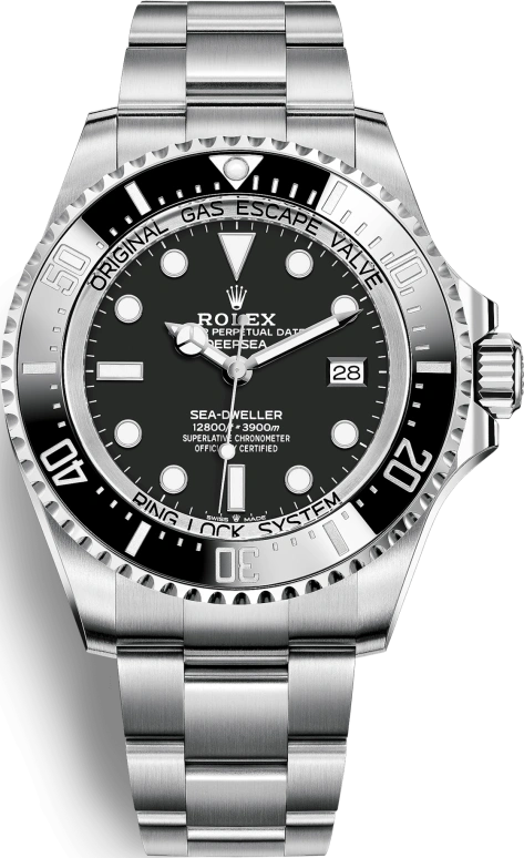 Rolex,Deepsea 44mm,44mm,Oystersteel,Ceramic,Black,Automatic,Day,70hours,136660,136660-0004