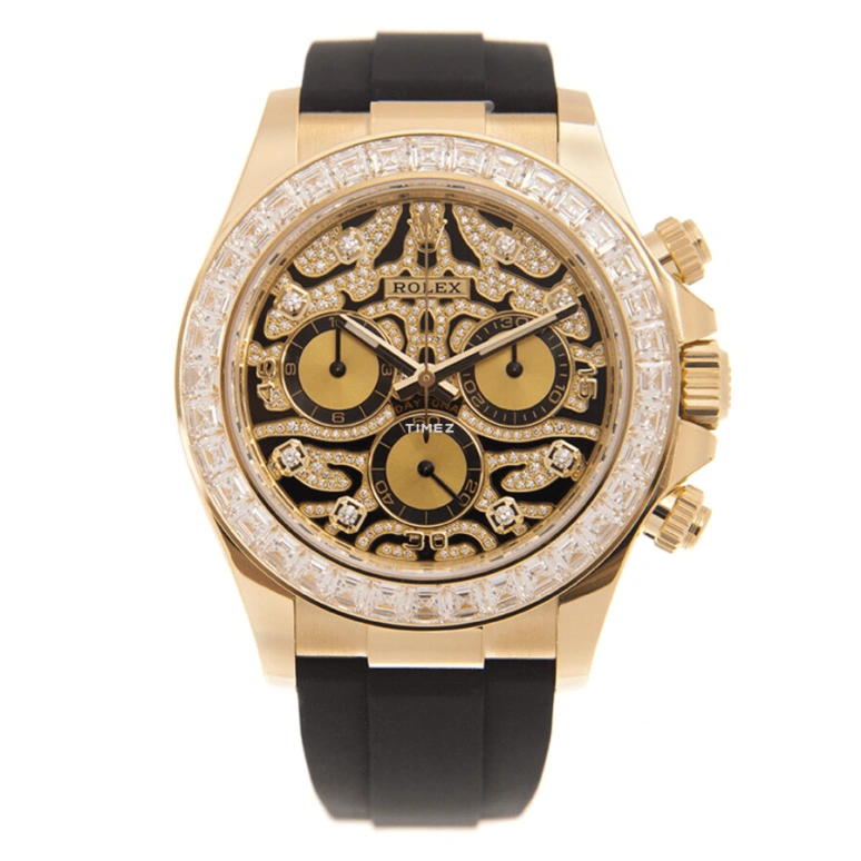 Rolex,Daytona 40mm,40mm,Ceramic,Yellow Gold,Multi-Color,Automatic,Chronograph,72hours,LeBron James,Neymar,116588TBR,116588TBR-0003