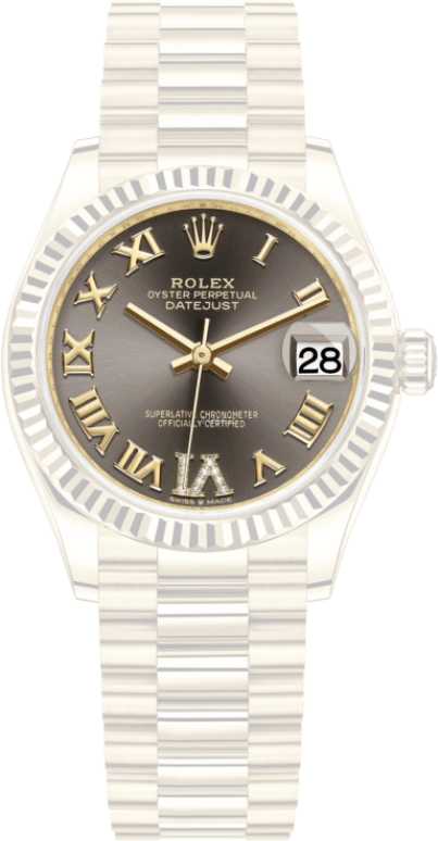 Rolex,Datejust 31 31mm,31mm,Yellow Gold,Grey,Automatic,Day,55hours,278278,278278-0032