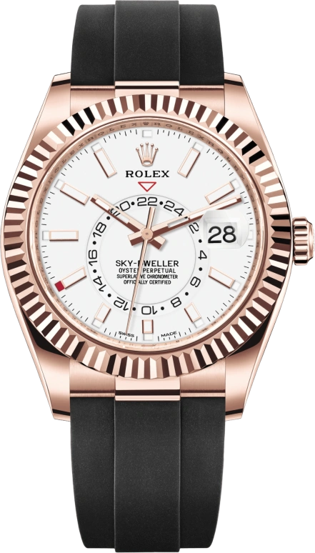 Rolex,Sky-Dweller 42mm,42mm,Rose Gold,White,Automatic,Annual Calendar,Month,Date,326235,326235-0004