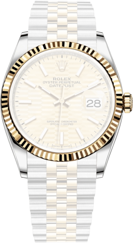 Rolex,Datejust 36 36mm,36mm,Yellow Gold,Stainless Steel,Champagne,Automatic,Day,70hours,126233,126233-0039