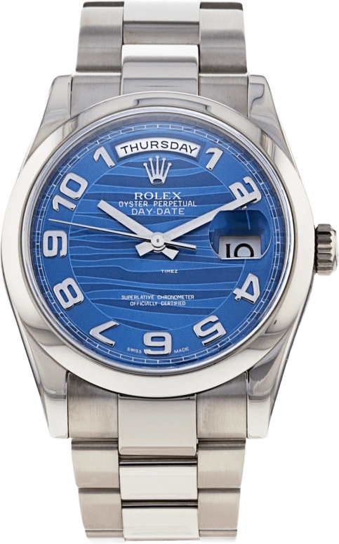 Rolex Day-Date 36 118209-Blue Wave