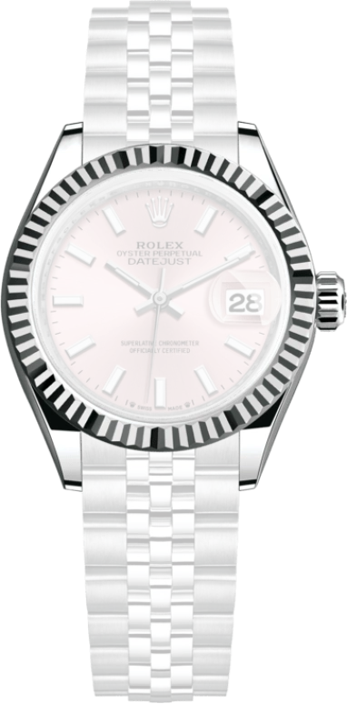 Rolex,Lady-Datejust 28mm,28mm,White Gold,Oystersteel,Pink,Automatic,Day,55hours,279174,279174-0001
