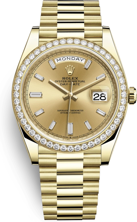 Rolex,Day-Date 40 40mm,40mm,Yellow Gold,Gold,Automatic,Date,Day,Paul George,PG-13,228348RBR,228348RBR-0002
