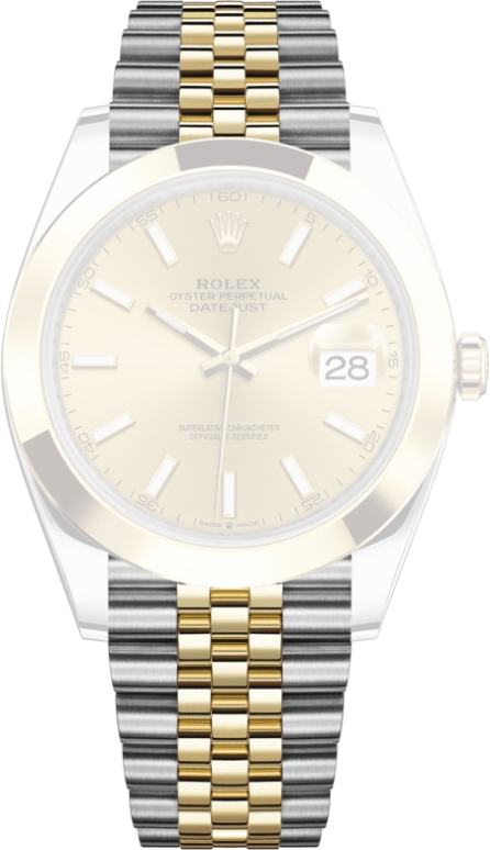 Rolex,Datejust 41 41mm,41mm,Yellow Gold,Stainless Steel,Champagne,Automatic,Day,70hours,126303,126303-0010