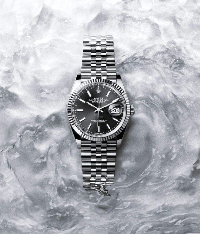 Rolex,Datejust 36 36mm,36mm,White Gold,Oystersteel,Black,Automatic,Day,70hours,126234,126234-0015