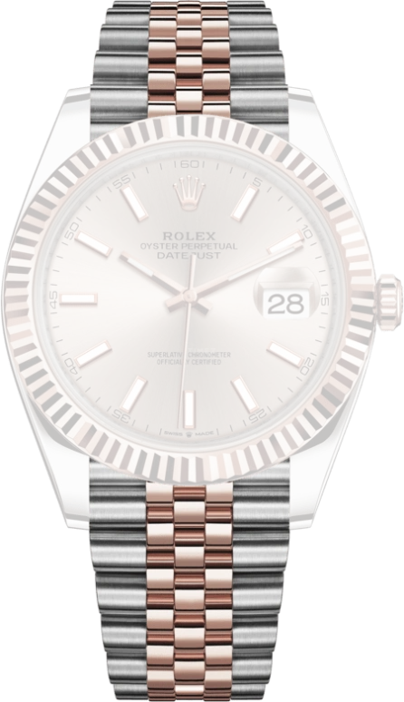 Rolex,Datejust 41 41mm,41mm,Rose Gold,Stainless Steel,Pink,Automatic,Day,70hours,126331,126331-0010