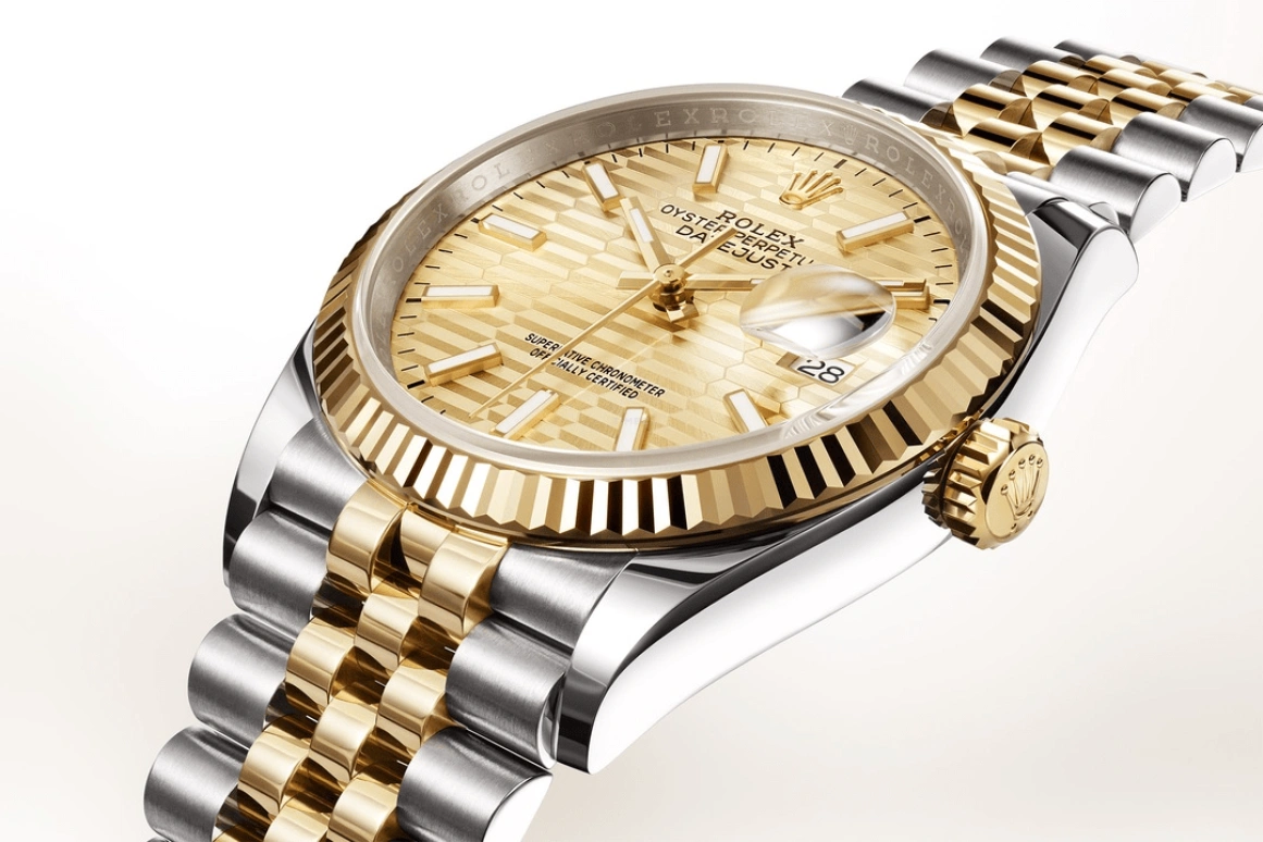 Rolex,Datejust 36 36mm,36mm,Yellow Gold,Stainless Steel,Champagne,Automatic,Day,70hours,126233,126233-0039
