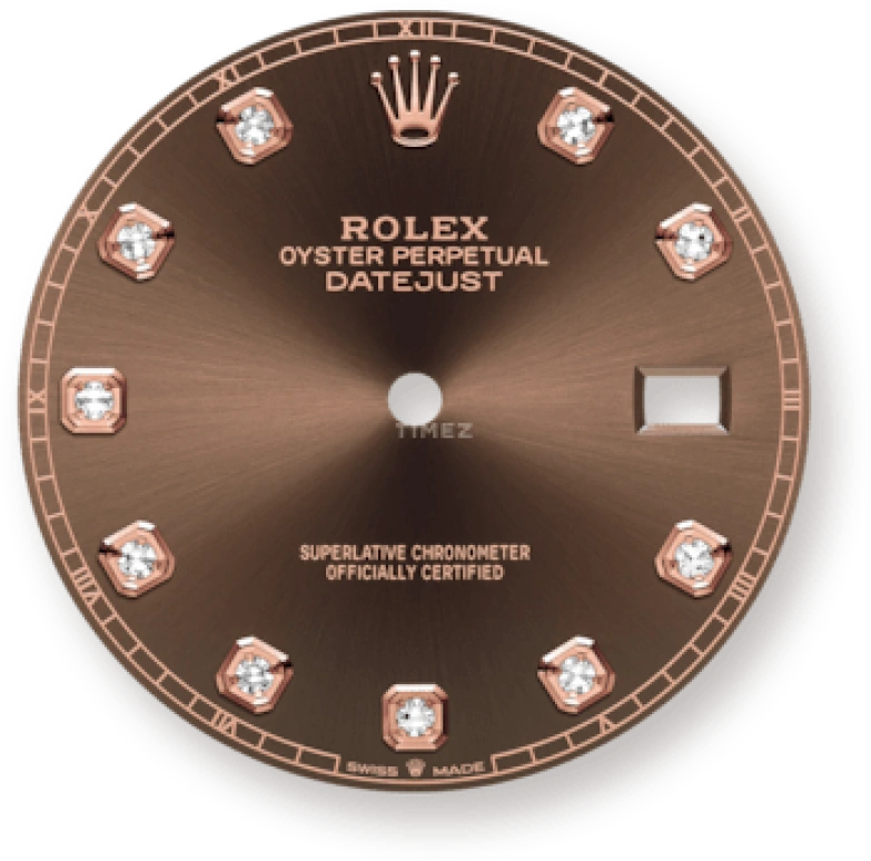 Rolex,Datejust 41 41mm,41mm,Rose Gold,Stainless Steel,Brown,Automatic,Day,70hours,126331,126331-0003