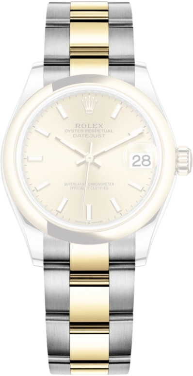 Rolex,Datejust 31 31mm,31mm,Yellow Gold,Stainless Steel,Champagne,Automatic,Day,55hours,278243,278243-0013