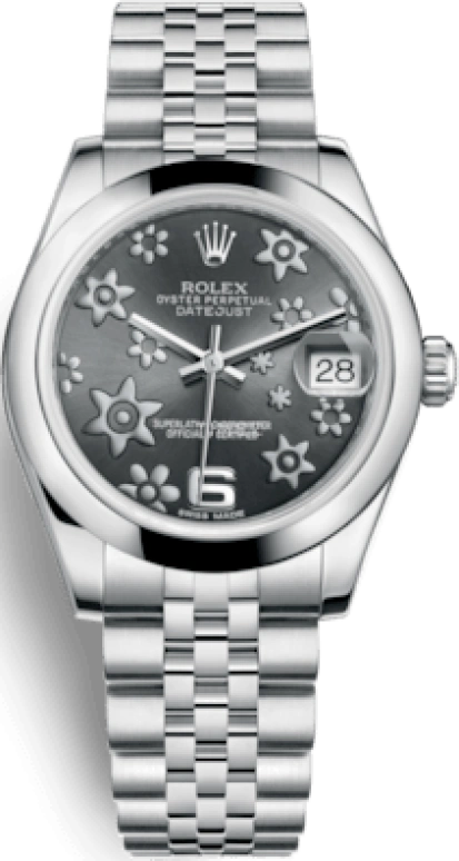 Rolex,Datejust 31 31mm,31mm,Stainless Steel,Grey,Automatic,Day,48hours,178240,178240-0039