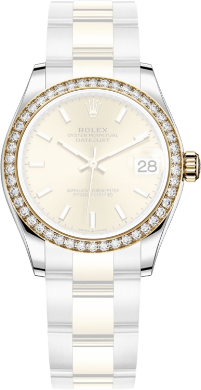 Rolex,Datejust 31 31mm,31mm,Yellow Gold,Stainless Steel,Champagne,Automatic,Day,55hours,278383RBR,278383RBR-0013