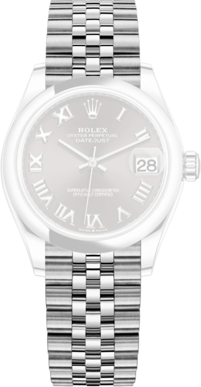 Rolex,Datejust 31 31mm,31mm,Stainless Steel,Grey,Automatic,Day,55hours,278240,278240-0016